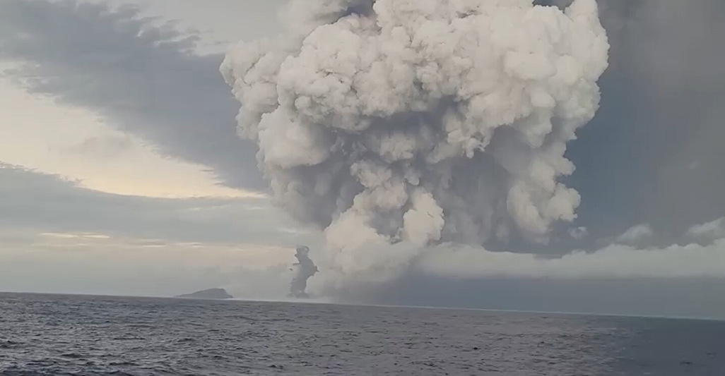 Η έκρηξη του ηφαιστείου Hunga Tonga-Hunga Ha’apai