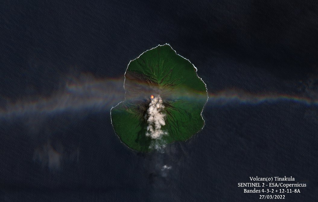 Συνεχίζεται η δραστηριότητα του ηφαιστείου Tinakula στα Νησιά του Σολομώντα από 21 Οκτωβρίου 2021