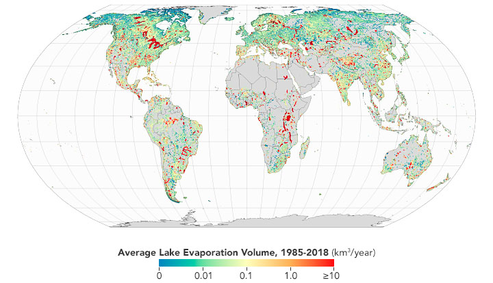 Σημαντική αύξηση της εξάτμισης σε λίμνες παρατηρείται παγκοσμίως την τελευταία 30ετία