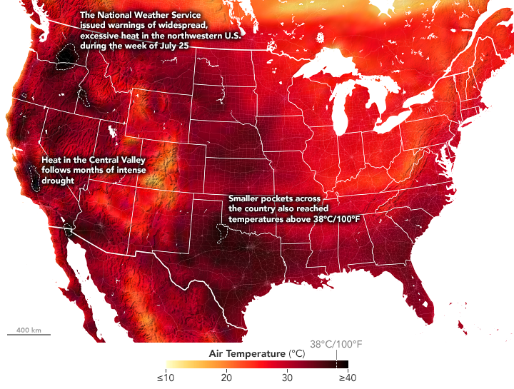 Καυτός Ιούλιος με πολλά θερμοκρασιακά ρεκόρ και στις ΗΠΑ