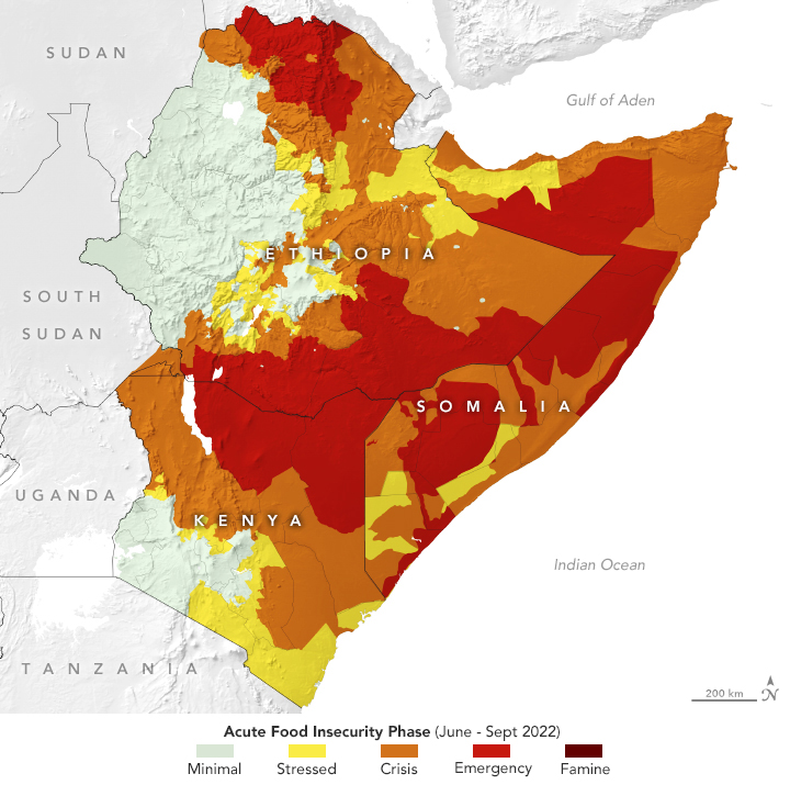 Βαθιά ανησυχία για την επισιτιστική ασφάλεια στην Ανατολική Αφρική