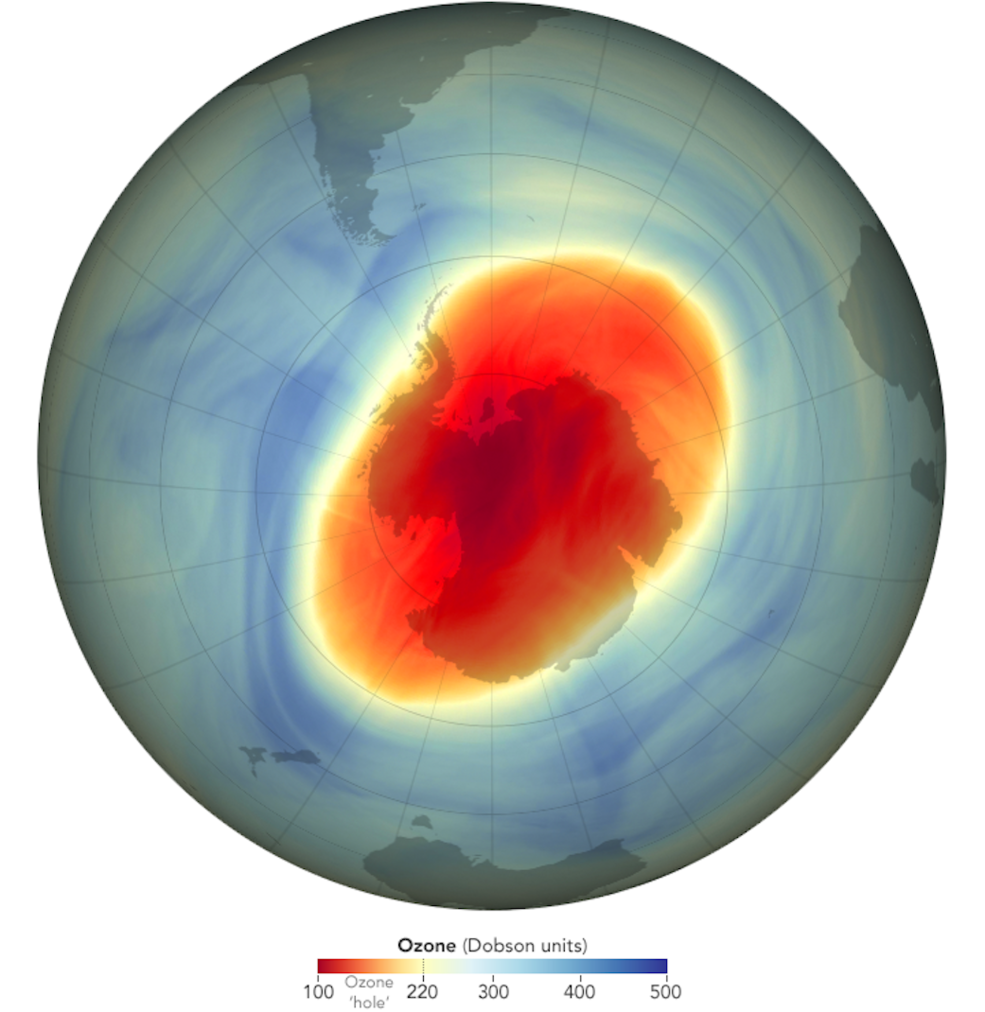 Η τρύπα του όζοντος συνεχίζει να συρρικνώνεται το 2022, σύμφωνα με επιστήμονες της NASA και της NOAA