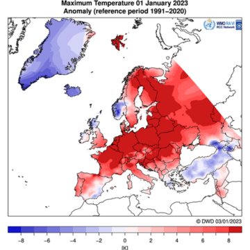 Θερμή έναρξη για το 2023 – Καταρρίπτονται ρεκόρ στην Ευρώπη