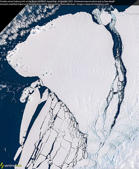 Αποκόλληση τεράστιου παγόβουνου στην Ανταρκτική