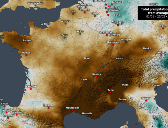 Γαλλία: Σε κατάσταση συναγερμού μετά την έντονη και μακρά περίοδο ξηρασίας • Ο ξηρότερος χειμώνας των τελευταίων 64 ετών