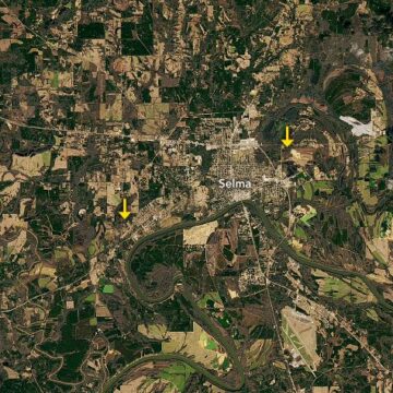  Δορυφορικές εικόνες αποκαλύπτουν την καταστροφική πορεία ανεμοστρόβιλου μέσα από πόλη των ΗΠΑ 